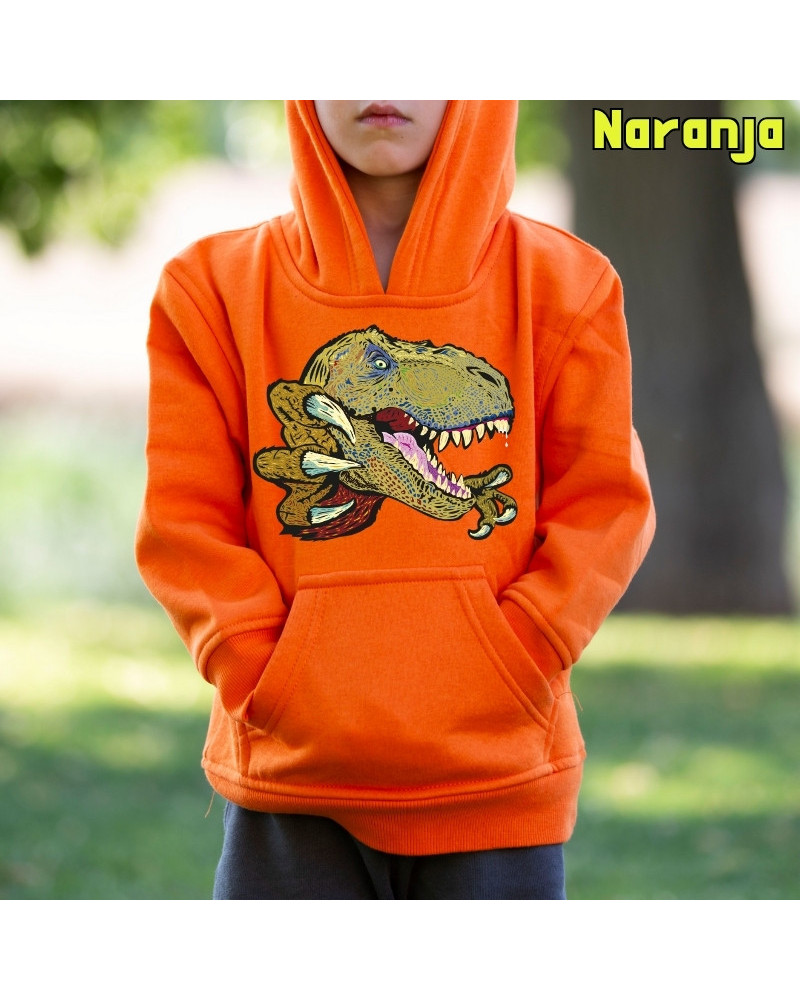 T Rex - Sudadera Niño Con Capucha