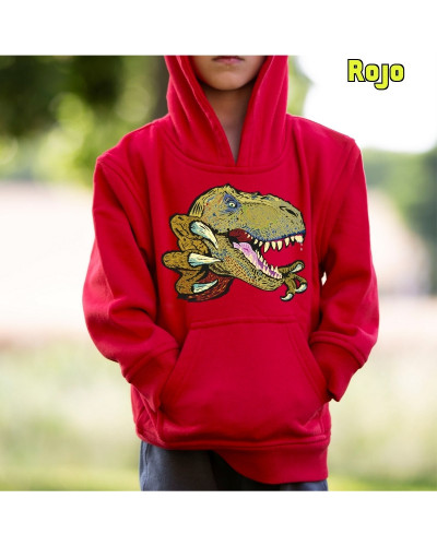 T Rex - Sudadera Niño Con Capucha
