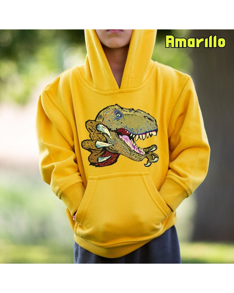 T Rex - Sudadera Niño Con Capucha