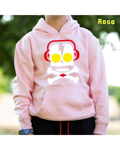 Skull Dj - Sudadera Niño Con Capucha