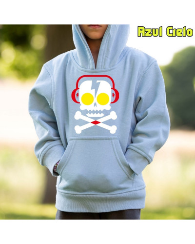 Skull Dj - Sudadera Niño Con Capucha