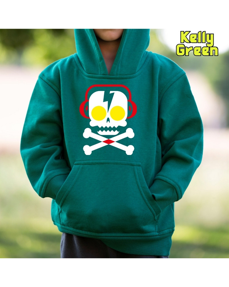 Skull Dj - Sudadera Niño Con Capucha