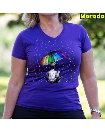 Camiseta Mujer Bajo La Lluvia - manga corta