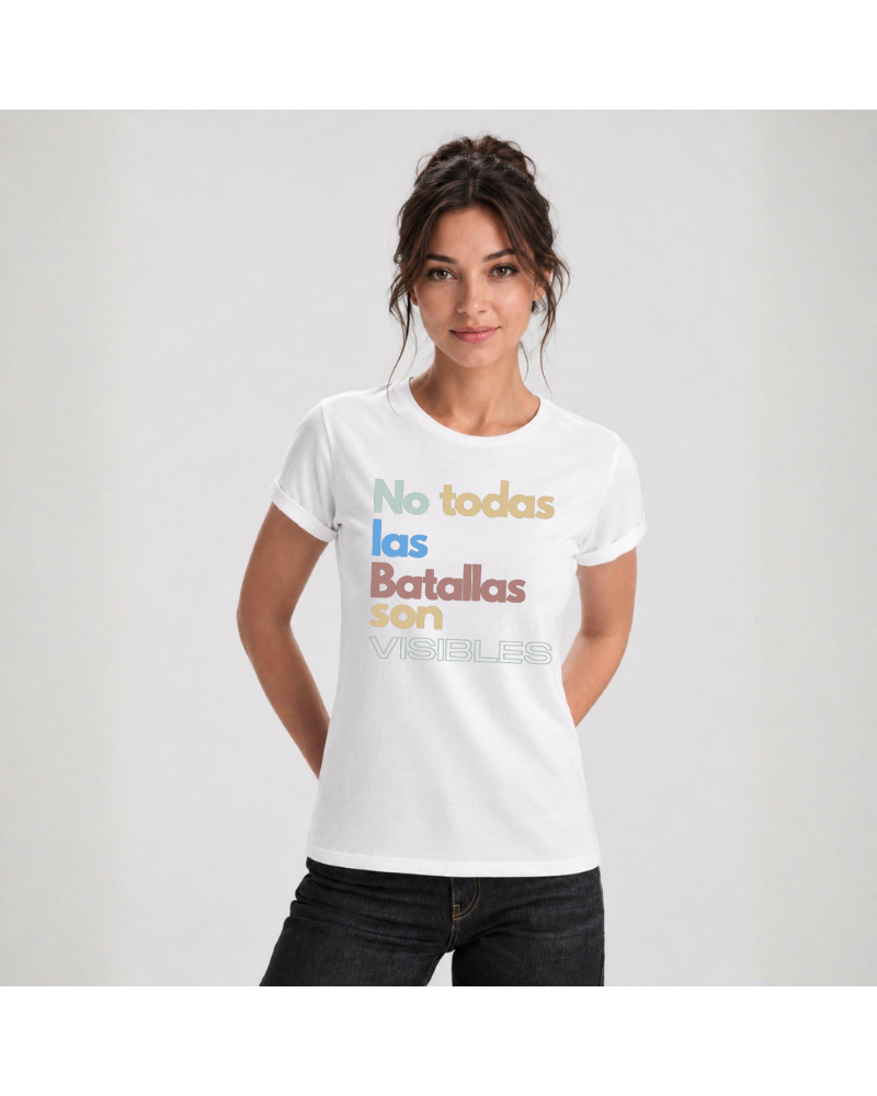Batalla - Camiseta Mujer Manga Corta