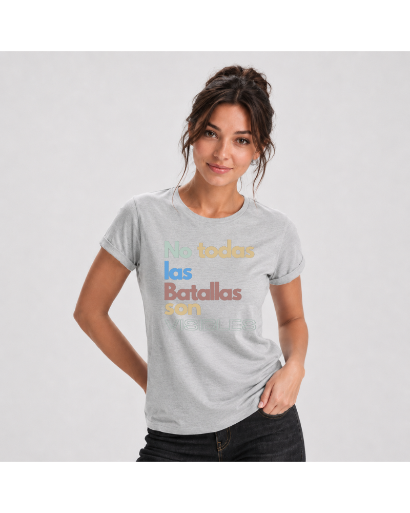 Batalla - Camiseta Mujer Manga Corta