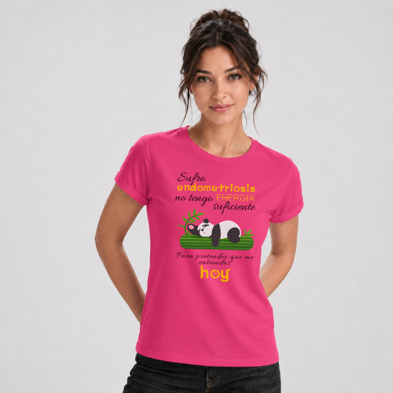 Panda - Camiseta Mujer Manga Corta