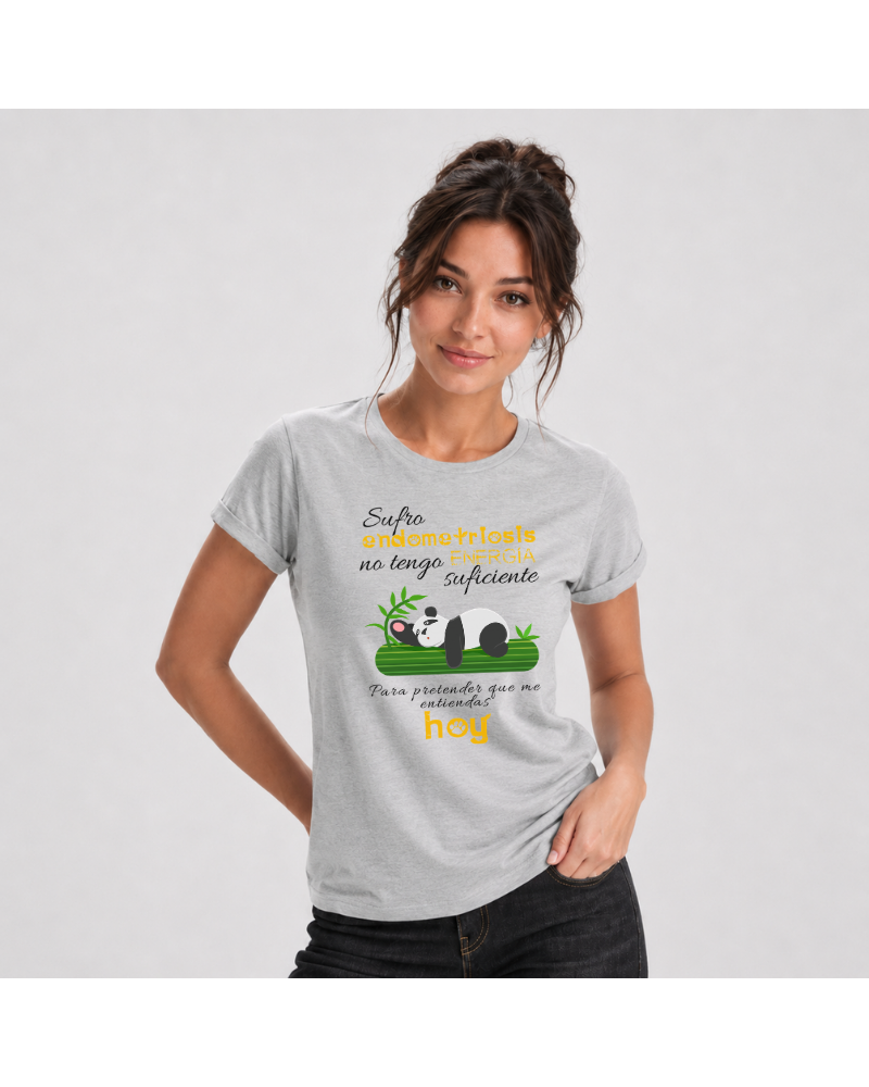 Panda - Camiseta Mujer Manga Corta