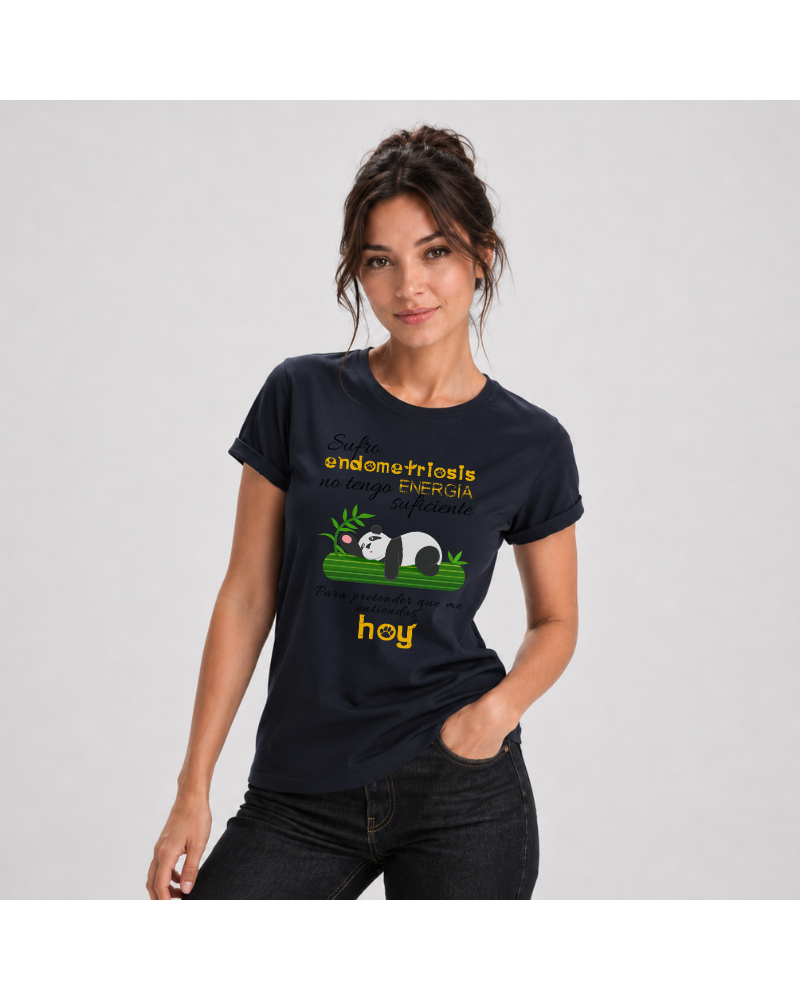 Panda - Camiseta Mujer Manga Corta