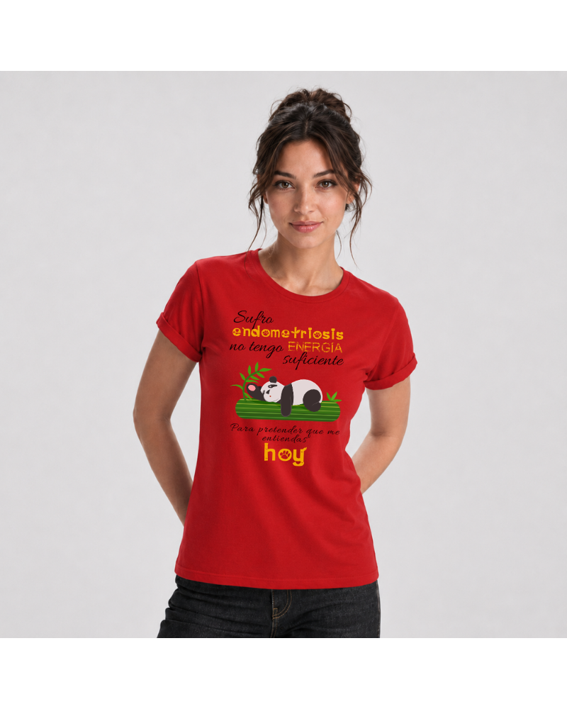 Panda - Camiseta Mujer Manga Corta