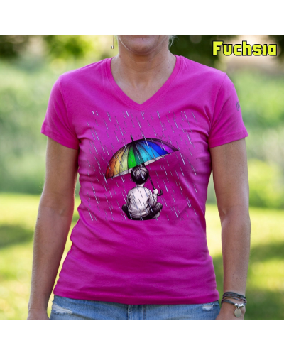Camiseta Mujer Bajo La Lluvia - manga corta