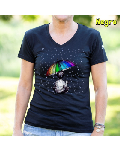 Camiseta Mujer Bajo La Lluvia - manga corta