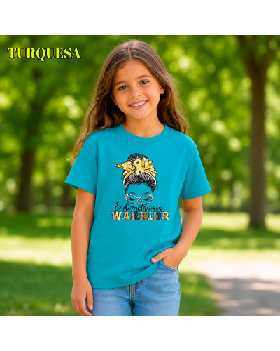 Camiseta Niño Manga Corta - Endometriosis Warriors