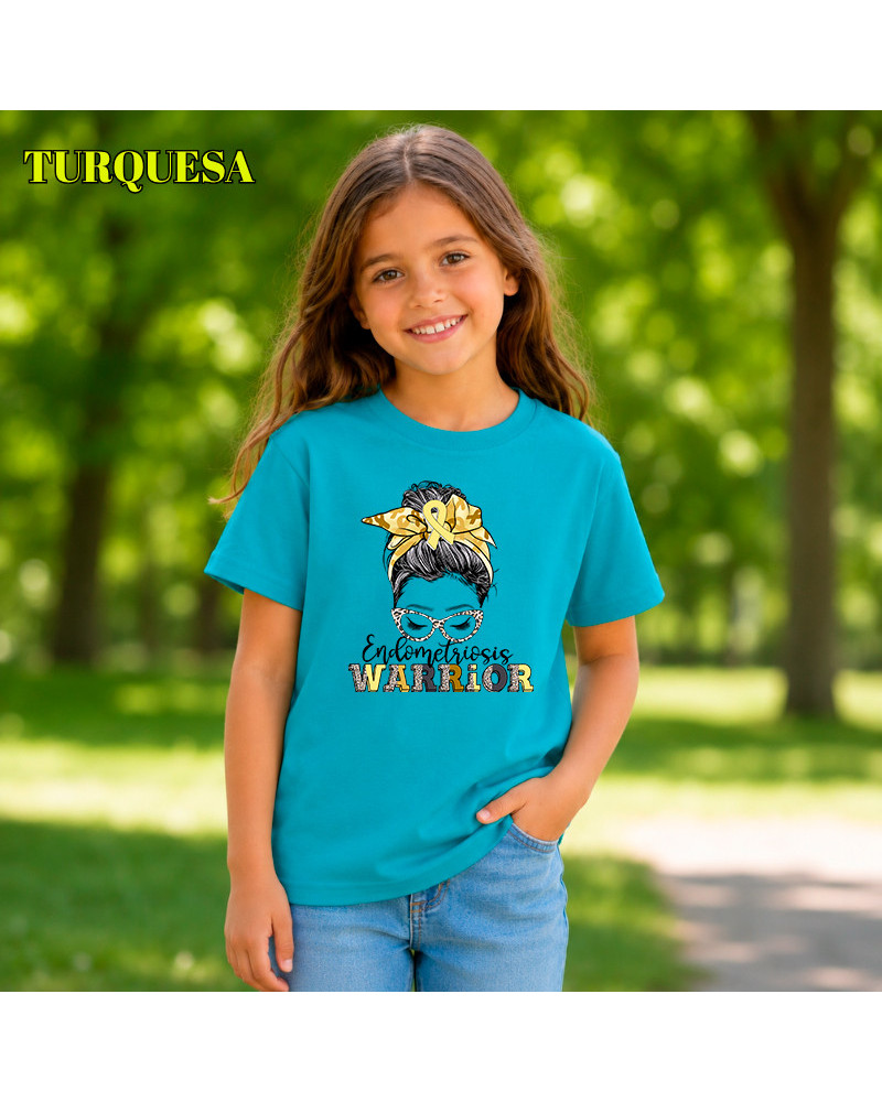 Camiseta Niño Manga Corta - Endometriosis Warriors