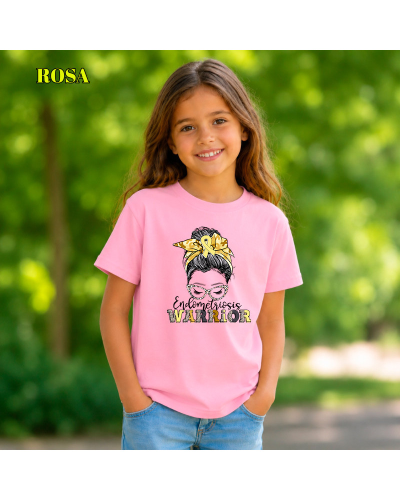 Camiseta Niño Manga Corta - Endometriosis Warriors