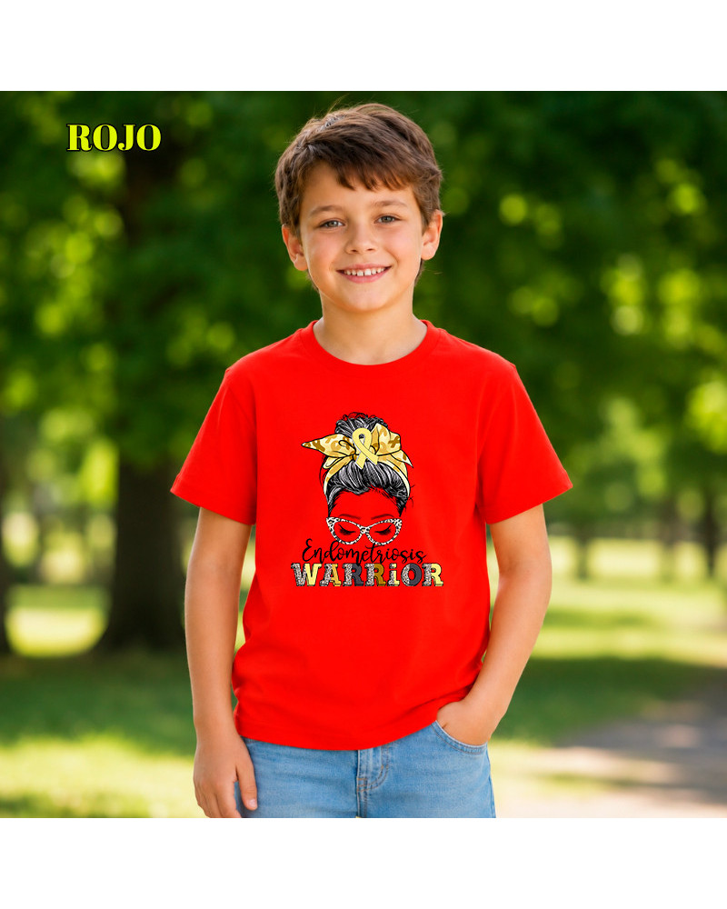 Camiseta Niño Manga Corta - Endometriosis Warriors