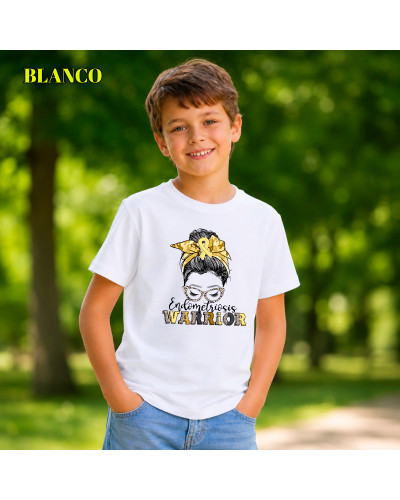 Camiseta Niño Manga Corta - Endometriosis Warriors