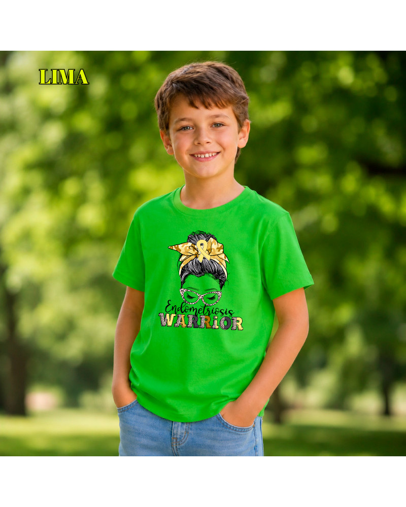 Camiseta Niño Manga Corta - Endometriosis Warriors