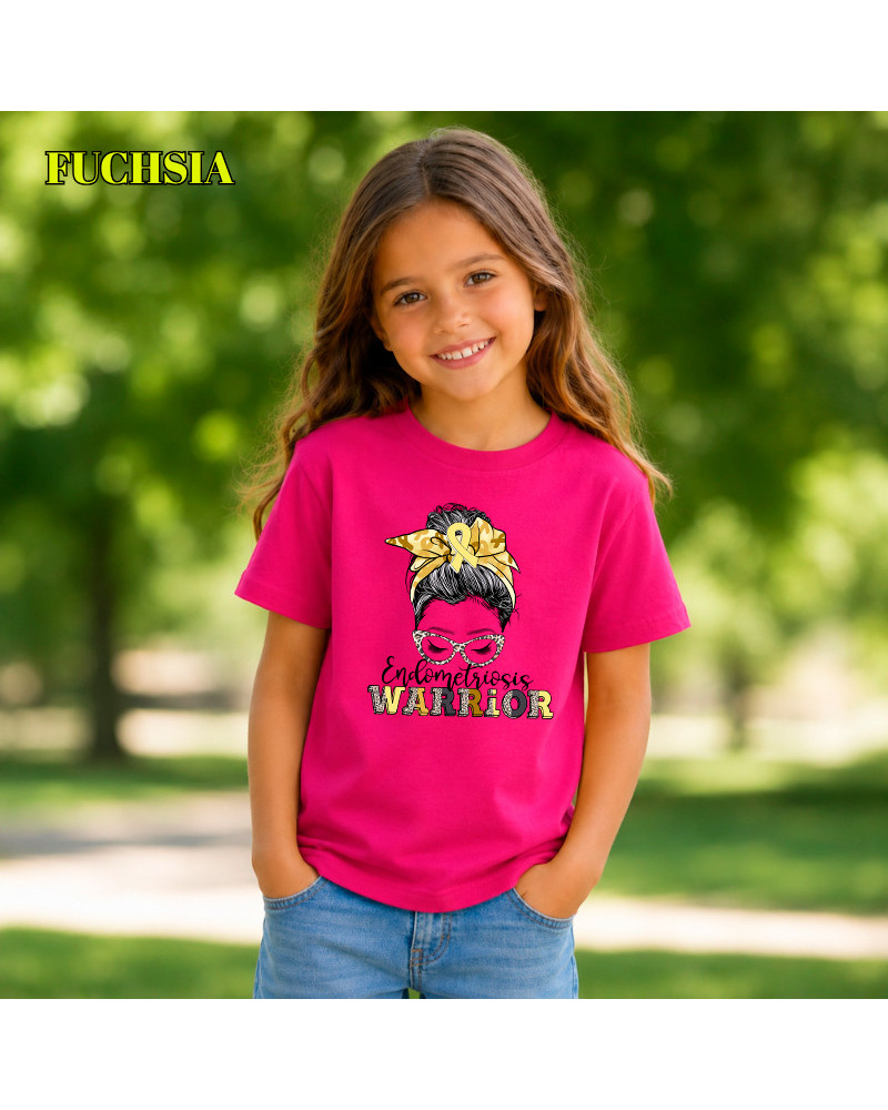 Camiseta Niño Manga Corta - Endometriosis Warriors