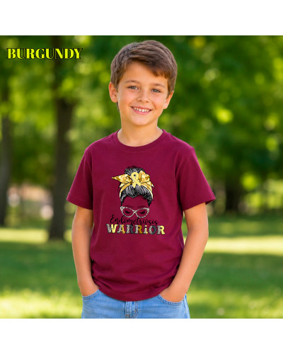 Camiseta Niño Manga Corta - Endometriosis Warriors