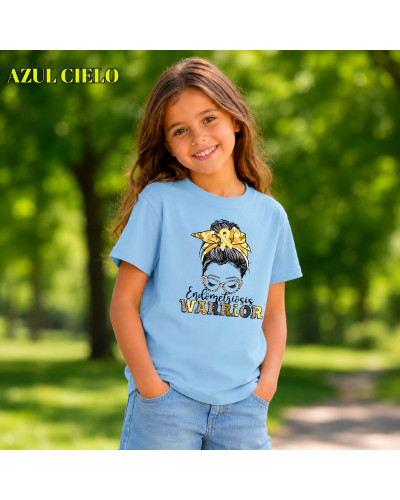 Camiseta Niño Manga Corta - Endometriosis Warriors
