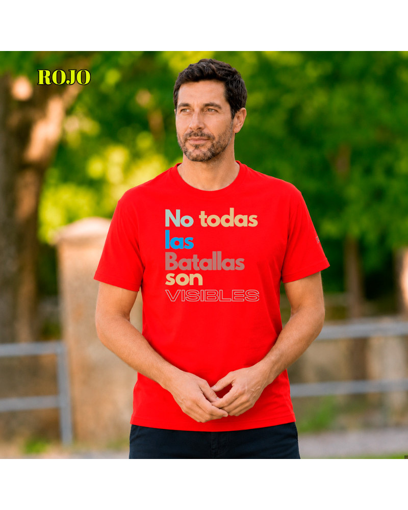 Batalla - Camiseta Hombre Manga Corta