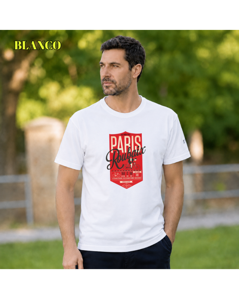 Camiseta Hombre Manga Corta - Paris Roubaix