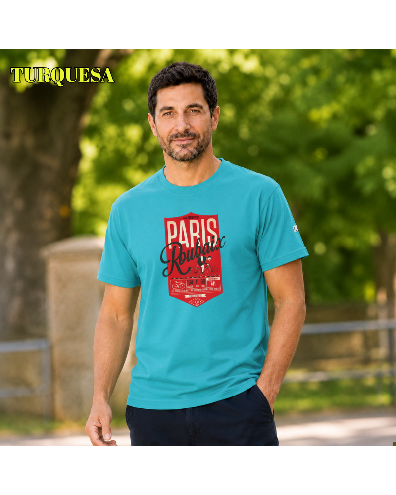 Camiseta Hombre Manga Corta - Paris Roubaix