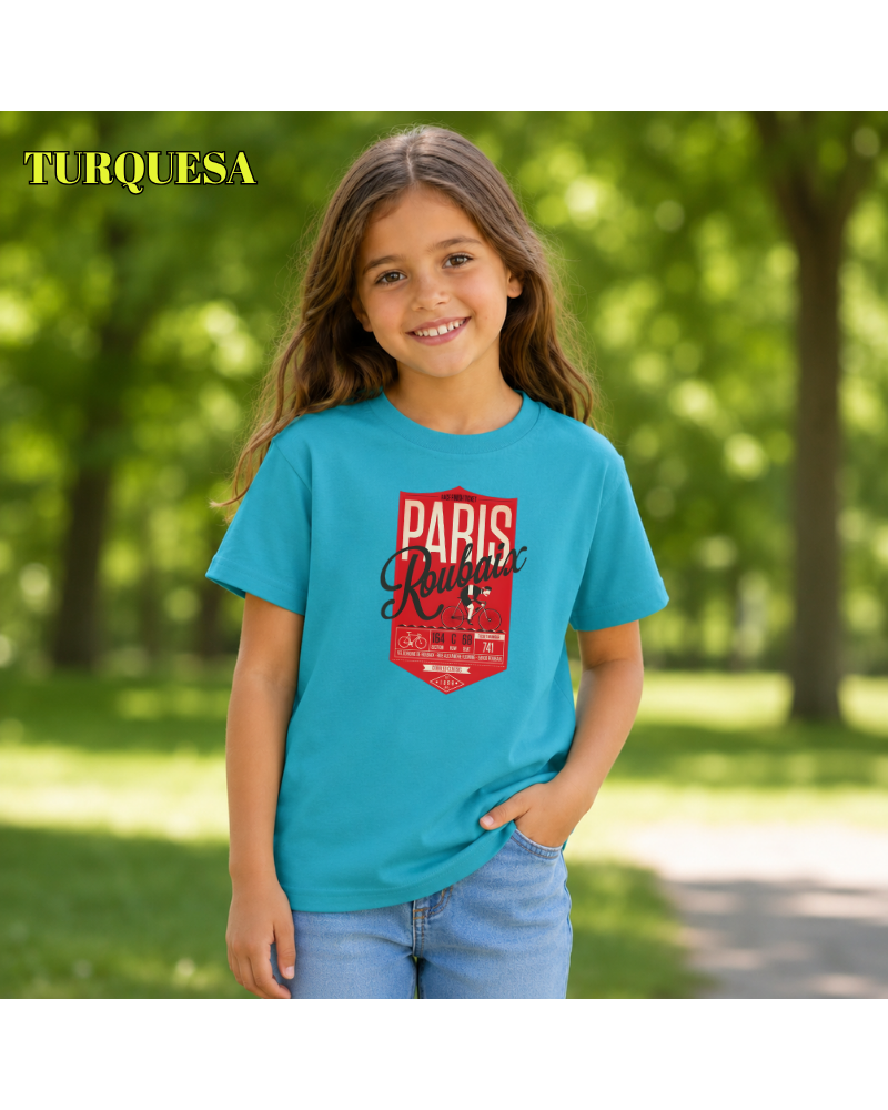 Paris Roubaix - Camiseta Niño Manga Corta