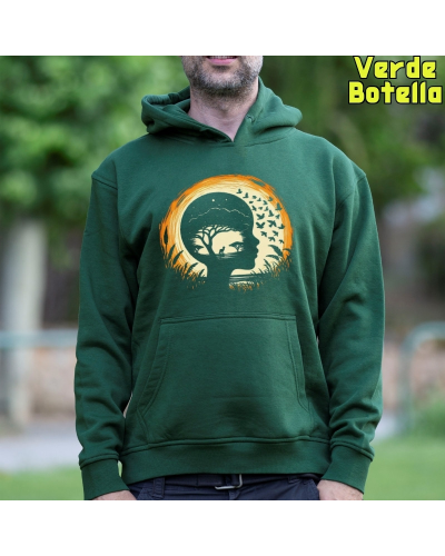Sudadera hombre con capucha SOÃANDO SABANA  La Kamiseta K Buskas