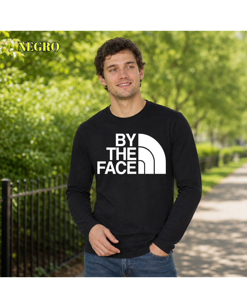 Camiseta Hombre Manga Larga - By The Face