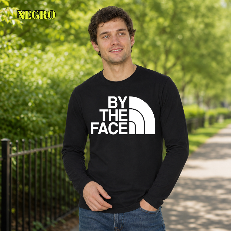 Camiseta Hombre Manga Larga - By The Face