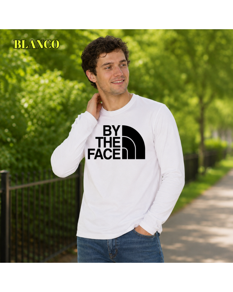 Camiseta Hombre Manga Larga - By The Face