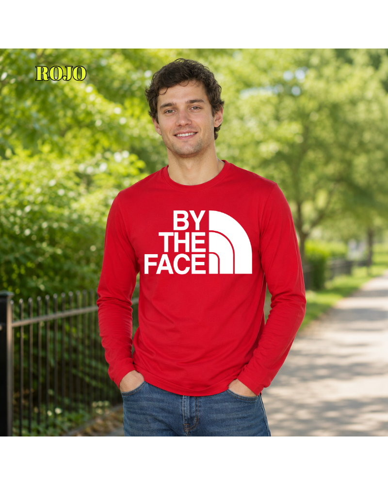 Camiseta Hombre Manga Larga - By The Face