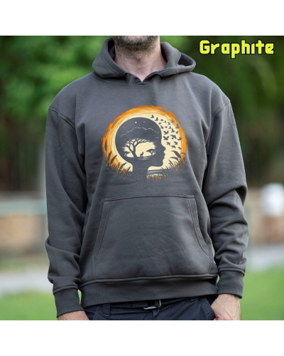 Sudadera hombre con capucha SOÃANDO SABANA  La Kamiseta K Buskas