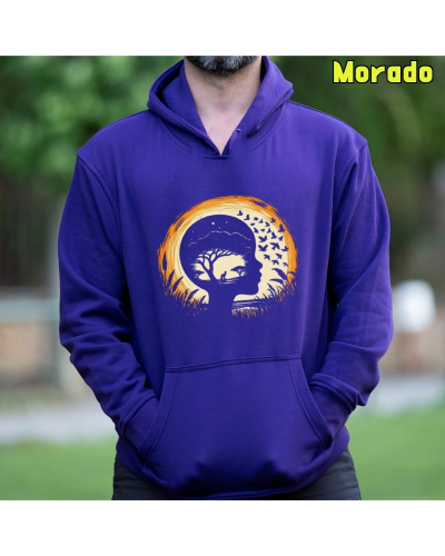 Sudadera hombre con capucha SOÃANDO SABANA  La Kamiseta K Buskas