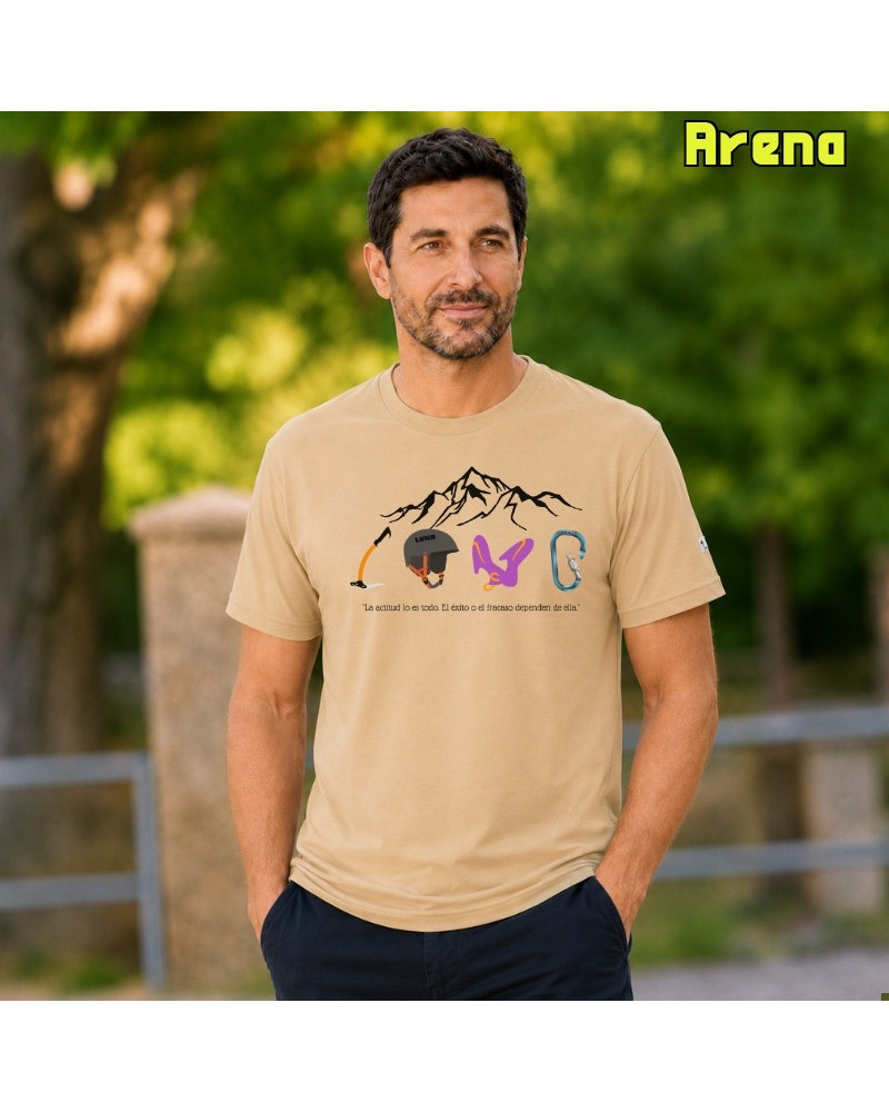 Camiseta Hombre Manga Corta - Love Climb