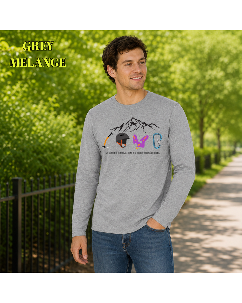 Camiseta Hombre Manga Larga - Love Climb