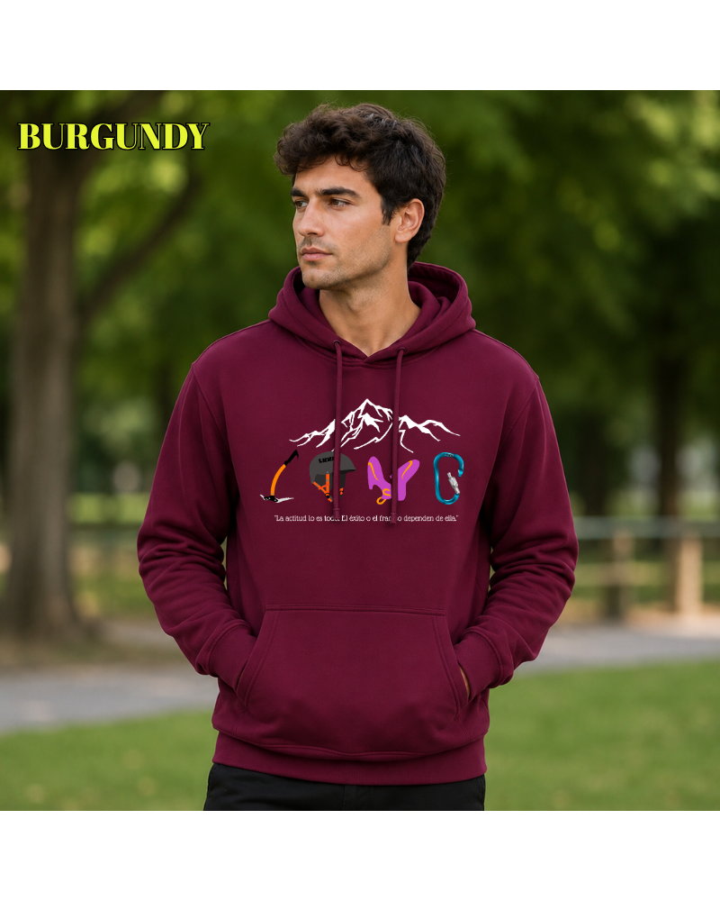 Sudadera Hombre Con Capucha - Love Climb