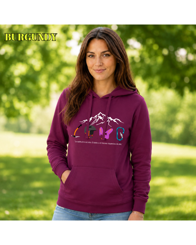 Sudadera Mujer Con Capucha - Love Climb