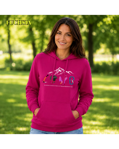 Sudadera Mujer Con Capucha - Love Climb