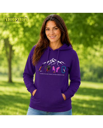 Sudadera Mujer Con Capucha - Love Climb