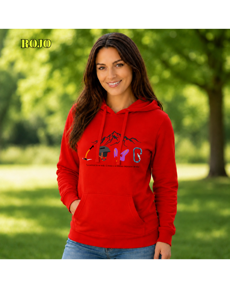 Sudadera Mujer Con Capucha - Love Climb