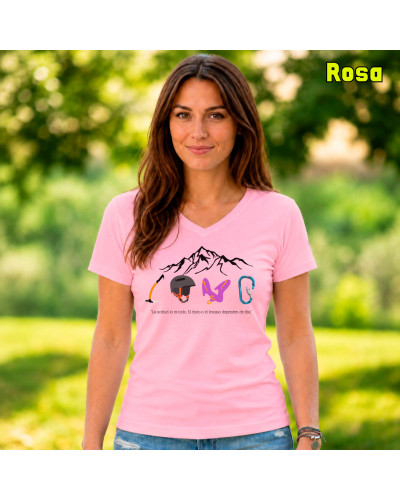 Camiseta Mujer Manga Corta - Love Climb