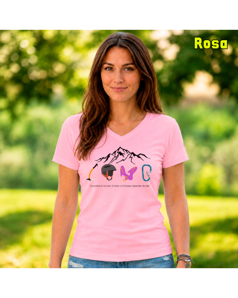 Camiseta Mujer Manga Corta - Love Climb