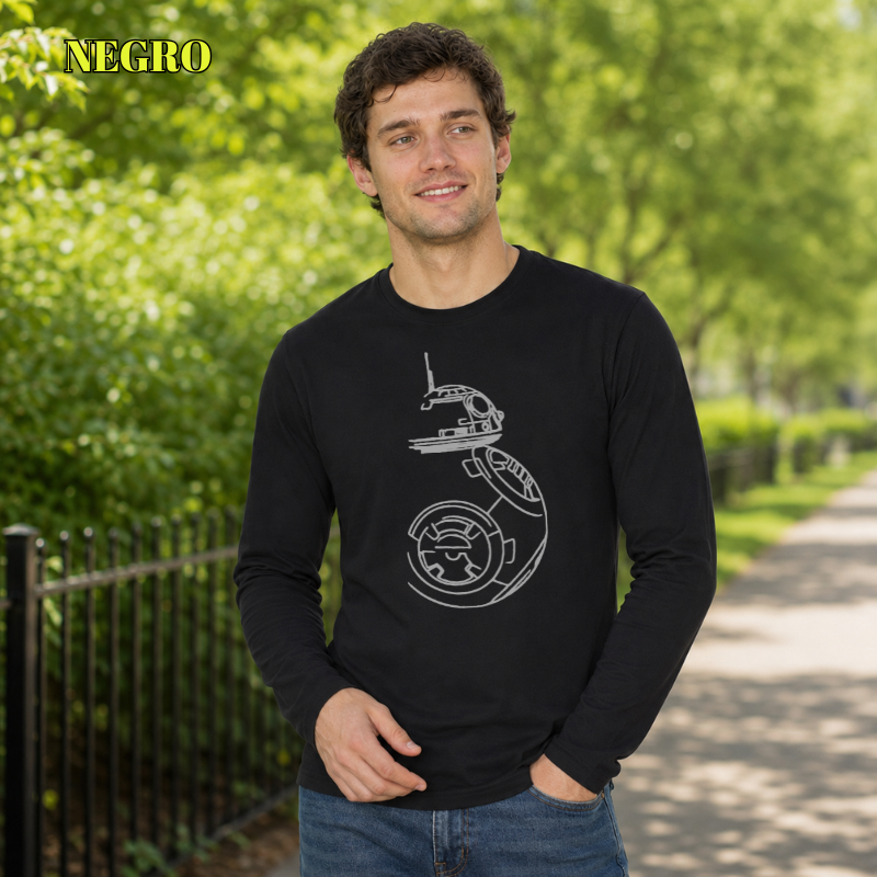 Camiseta Hombre Manga Larga - BB8