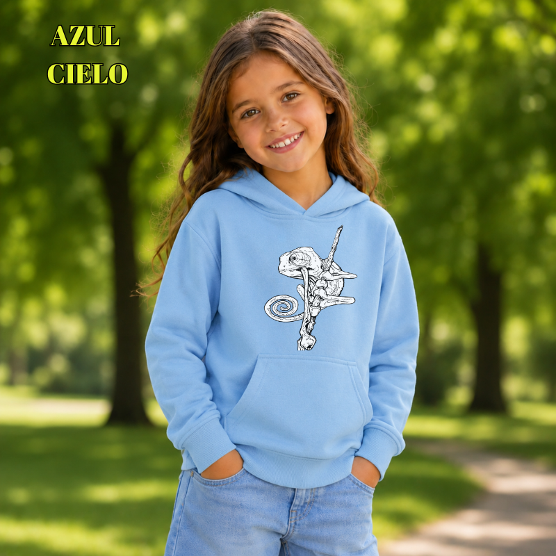 Sudadera Niño Con Capucha - Camaleón