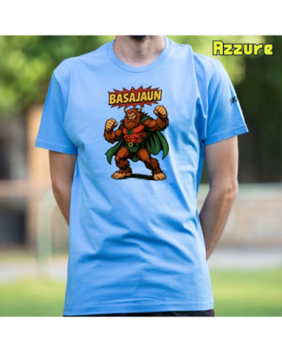 GizonKamiseta-Basajaun Comic Azzure