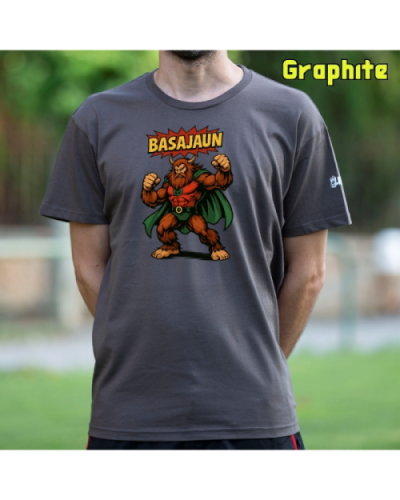 GizonKamiseta-Basajaun Comic Graphite