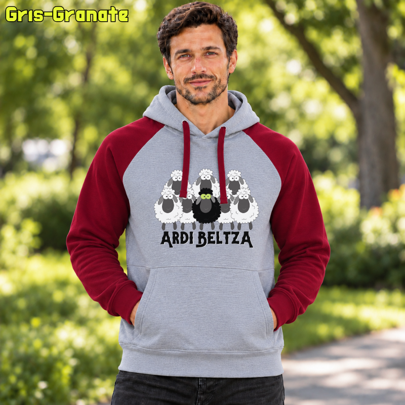 Sudadera Unisex Bicolor - Ardi Beltza II