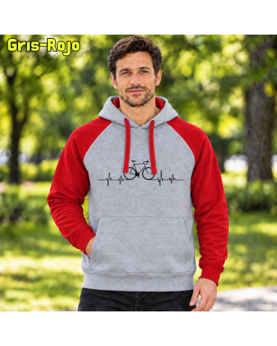 Sudadera Bicolor unisex - Bici Latido
